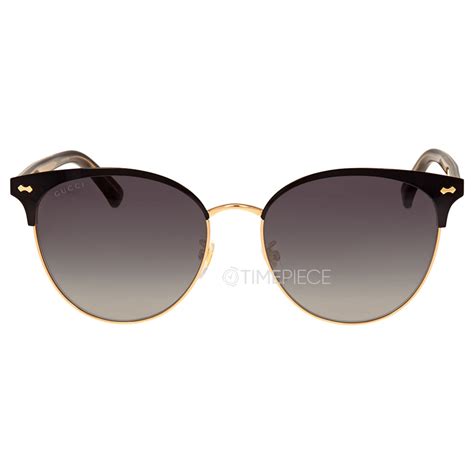 gucci grey sunglasses gg0198sk 002|Gucci Women's GG0198SK 002 Sunglasses, Black (2/Grey), 58, .